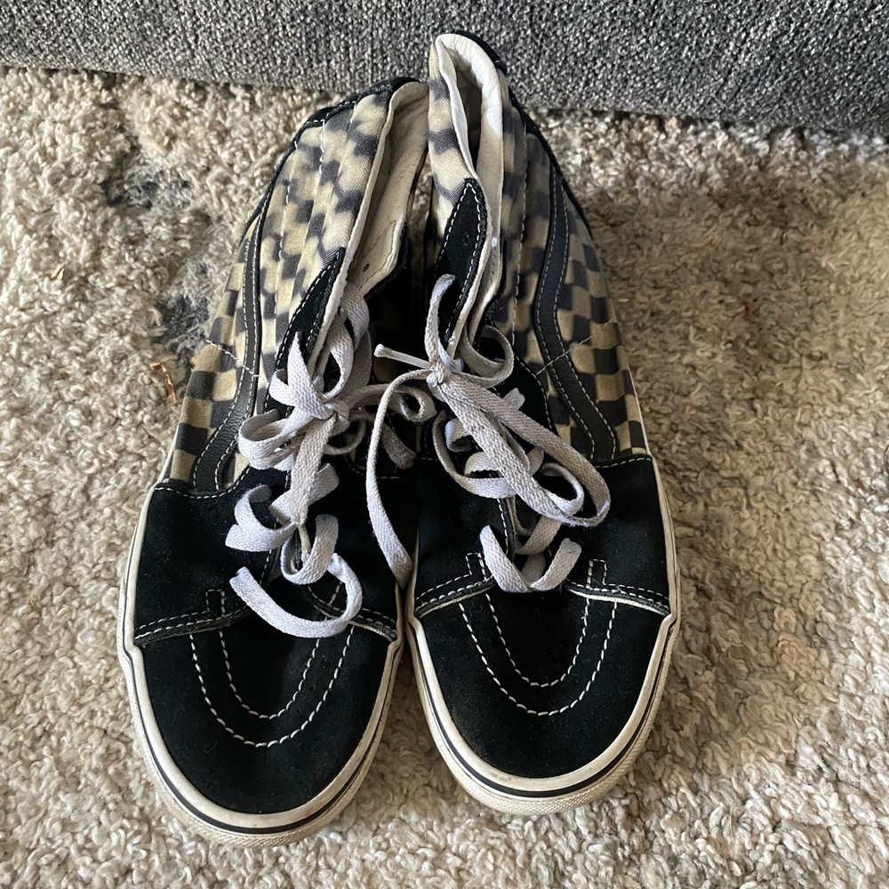 Vans Black and White Checkered Sneakers